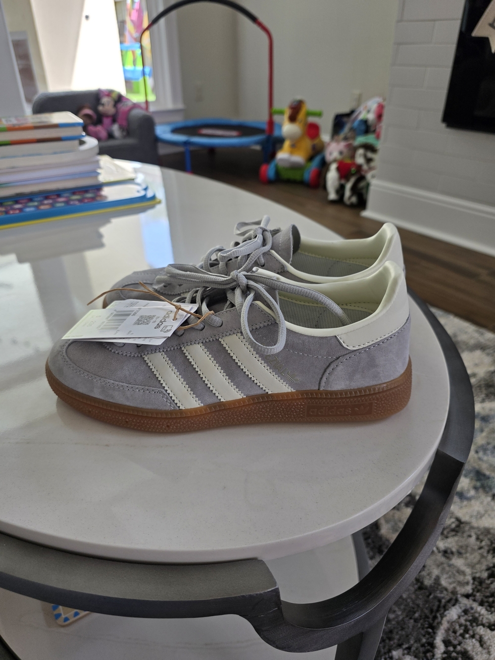 Adidas Gazelle Suede Sneakers - Grey/White